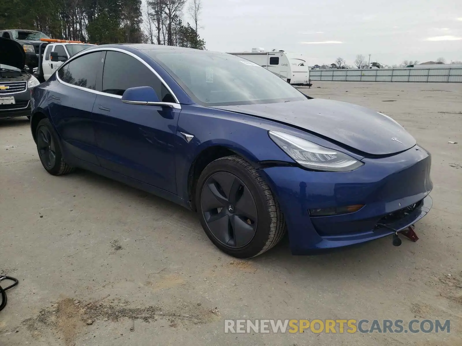 1 Photograph of a damaged car 5YJ3E1EA0LF658493 TESLA MODEL 3 2020