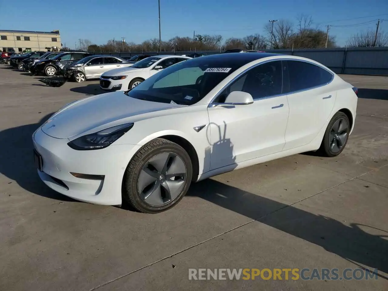1 Photograph of a damaged car 5YJ3E1EA0LF658610 TESLA MODEL 3 2020