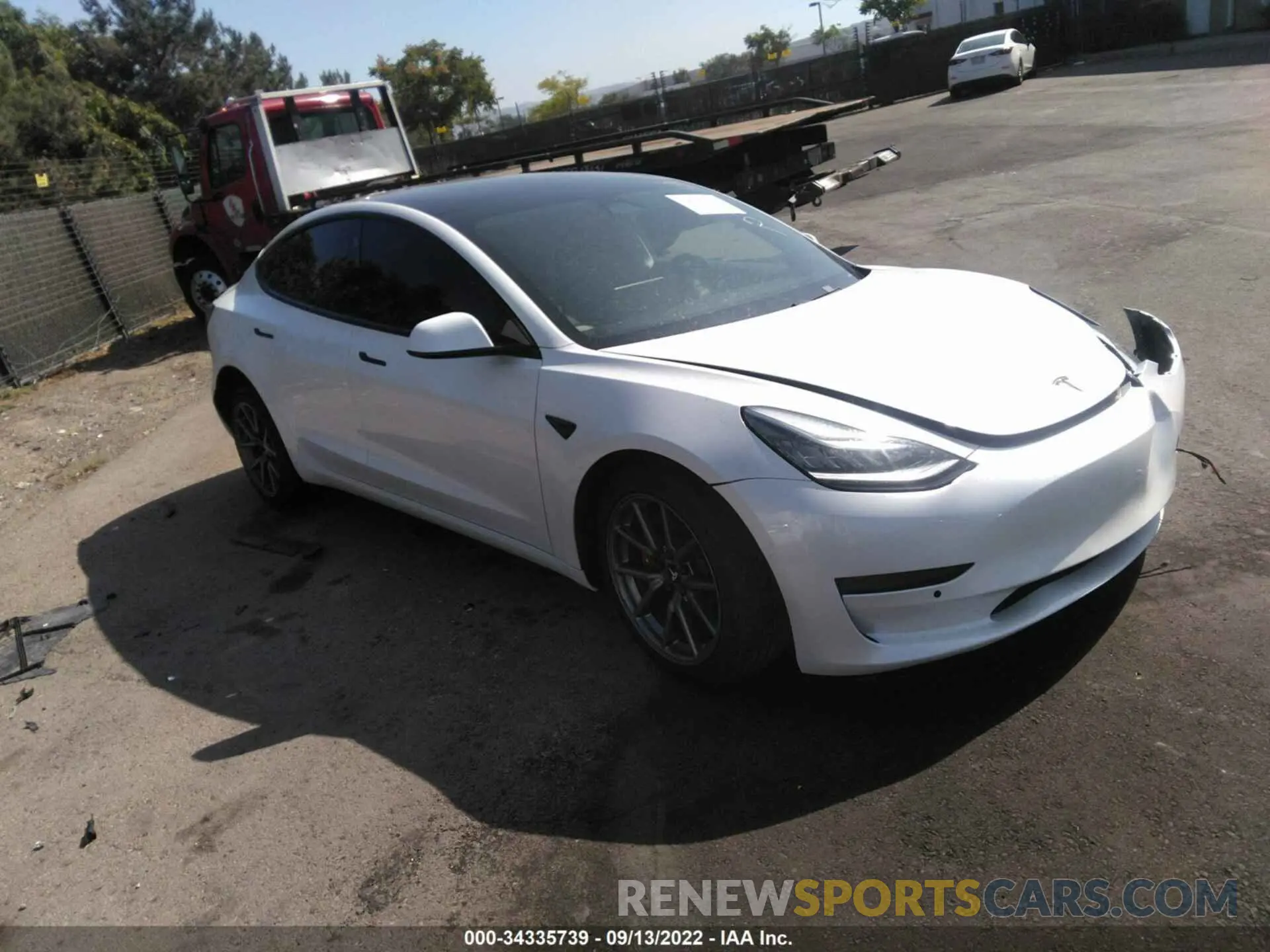 1 Photograph of a damaged car 5YJ3E1EA0LF659272 TESLA MODEL 3 2020