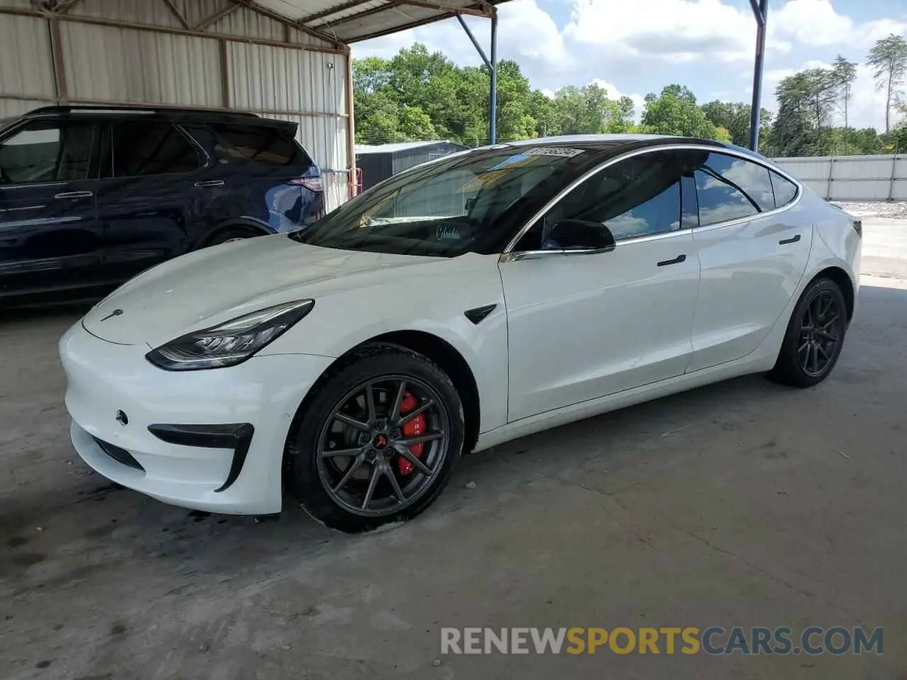 1 Photograph of a damaged car 5YJ3E1EA0LF783946 TESLA MODEL 3 2020