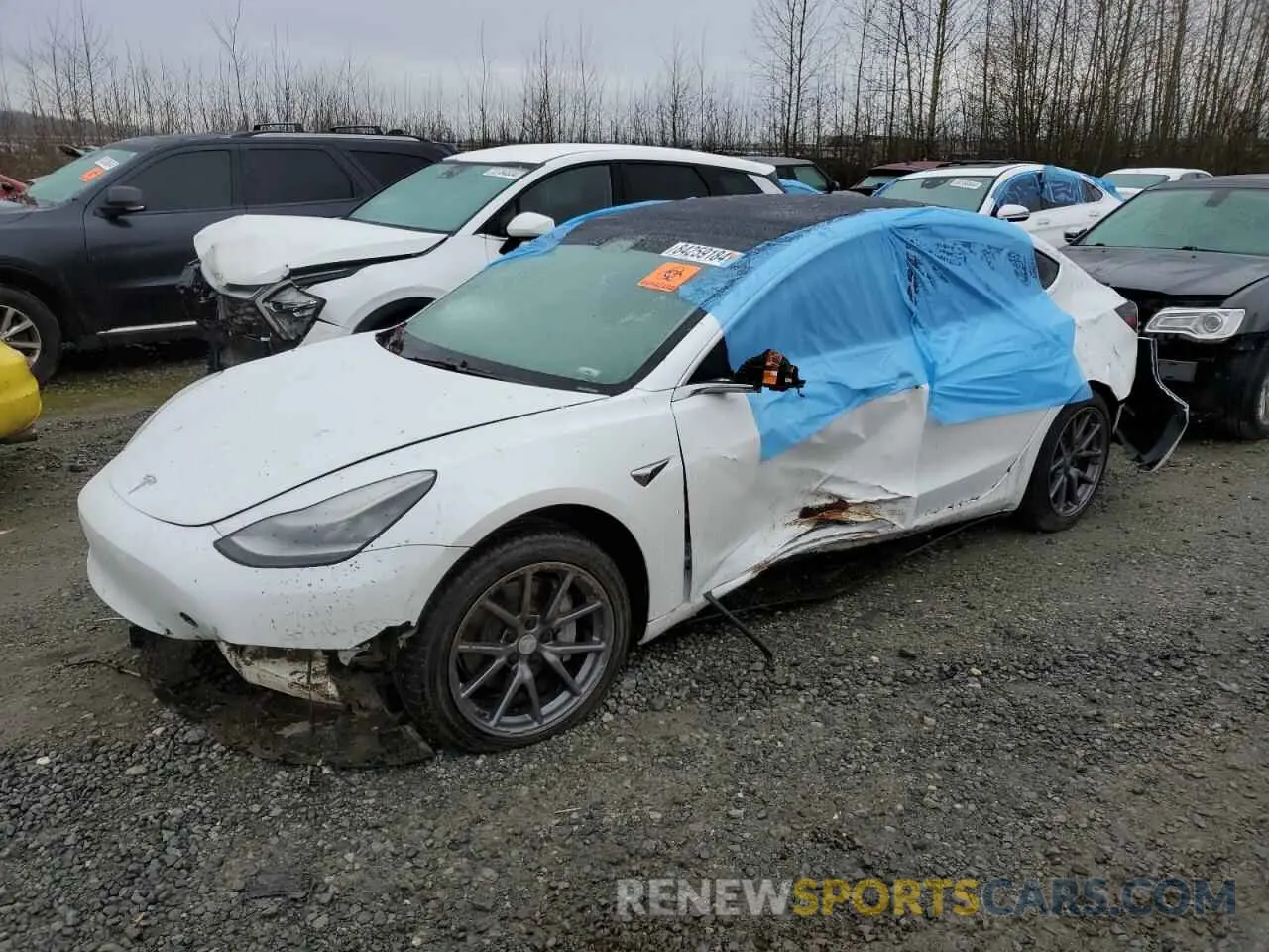 1 Фотография поврежденного автомобиля 5YJ3E1EA1LF632873 TESLA MODEL 3 2020