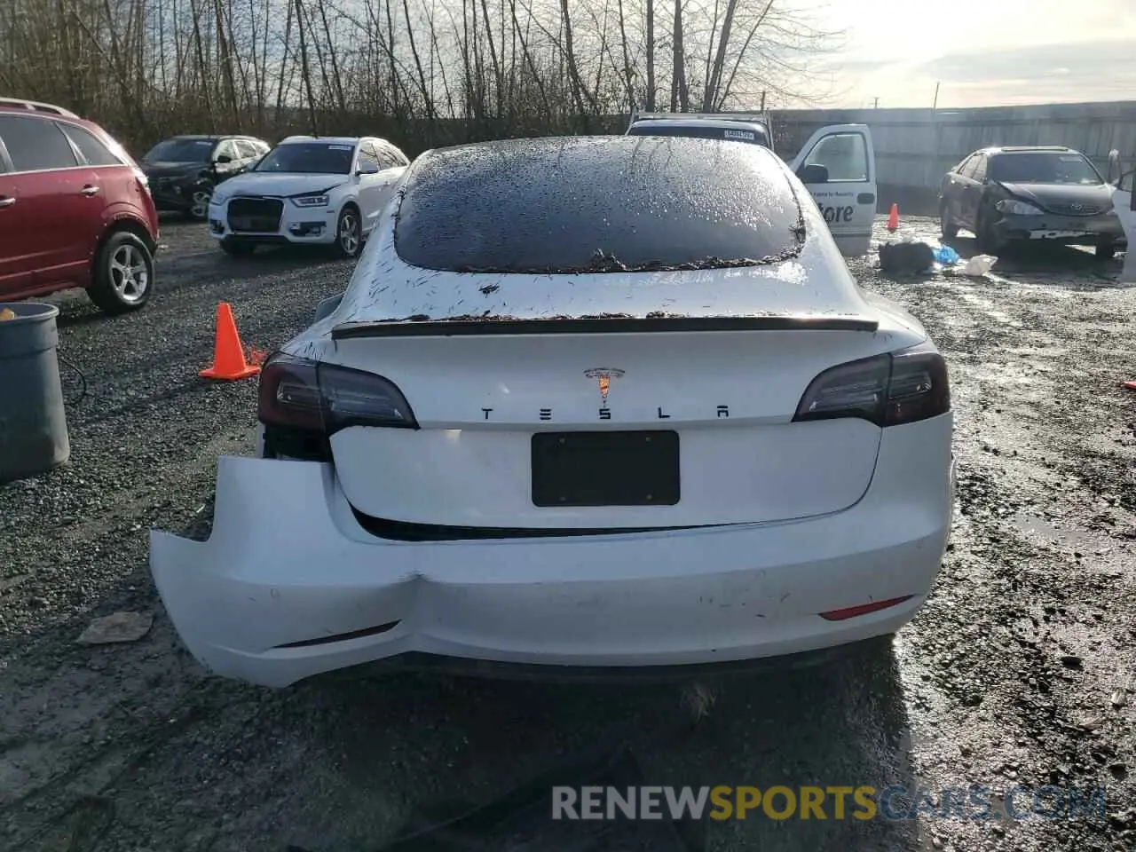 6 Фотография поврежденного автомобиля 5YJ3E1EA1LF632873 TESLA MODEL 3 2020