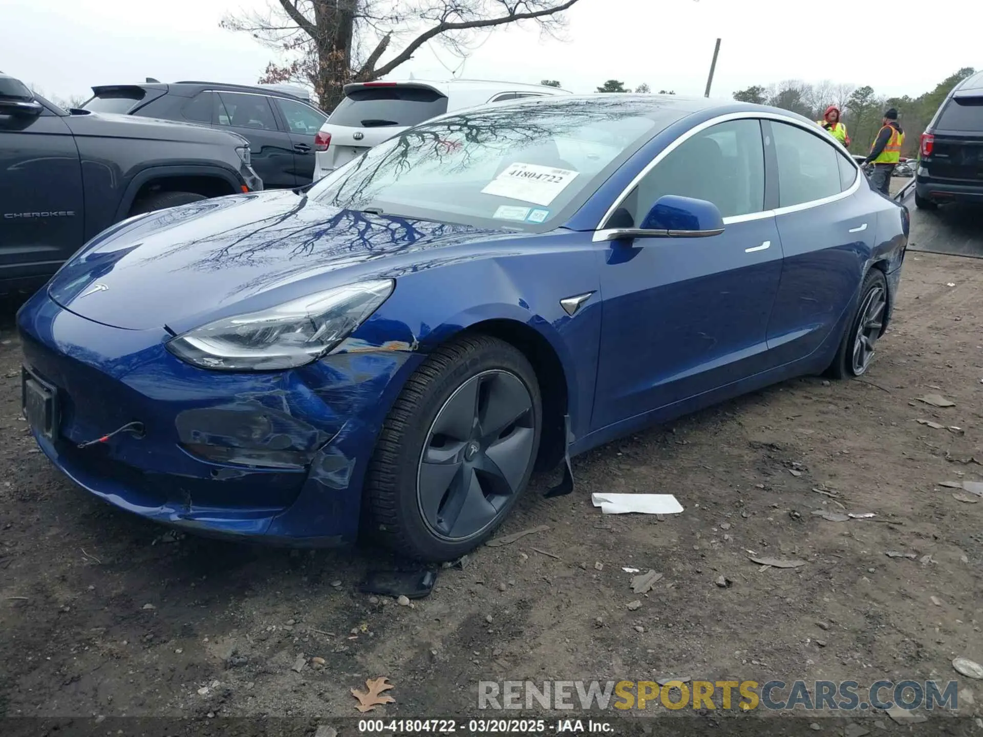 2 Photograph of a damaged car 5YJ3E1EA1LF658521 TESLA MODEL 3 2020