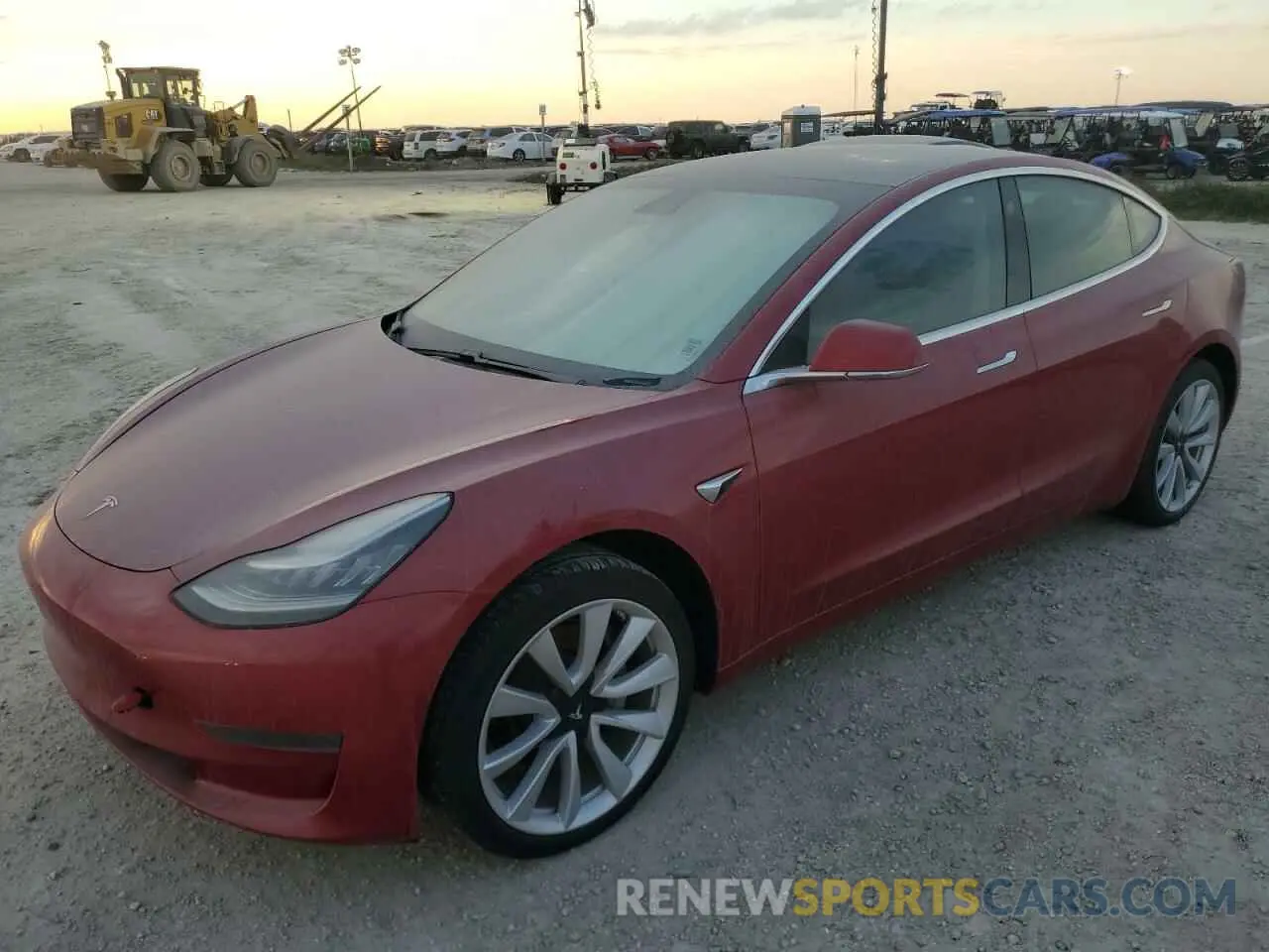 1 Photograph of a damaged car 5YJ3E1EA1LF708818 TESLA MODEL 3 2020