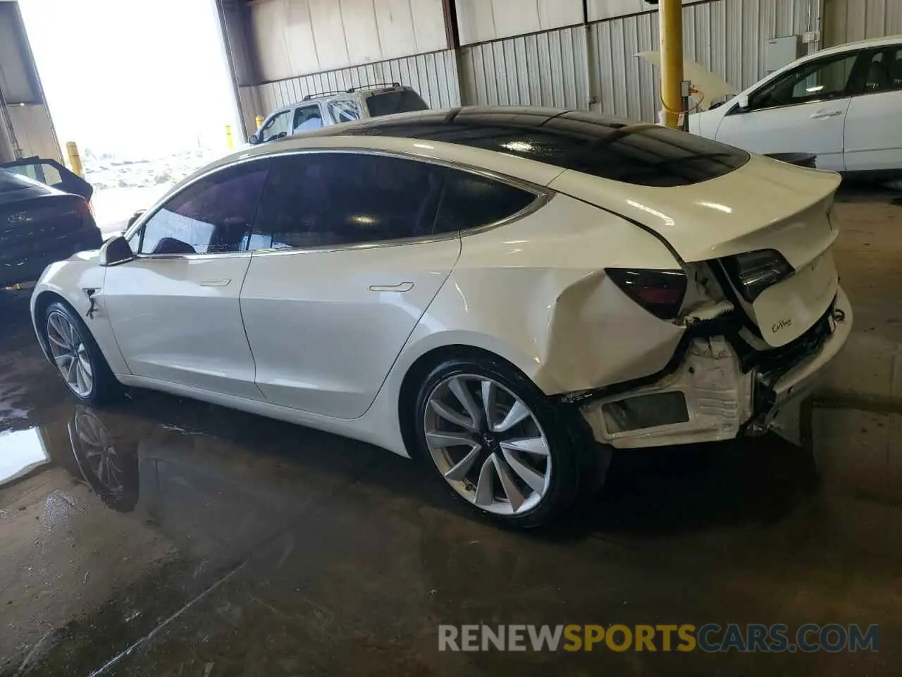 2 Photograph of a damaged car 5YJ3E1EA1LF741298 TESLA MODEL 3 2020