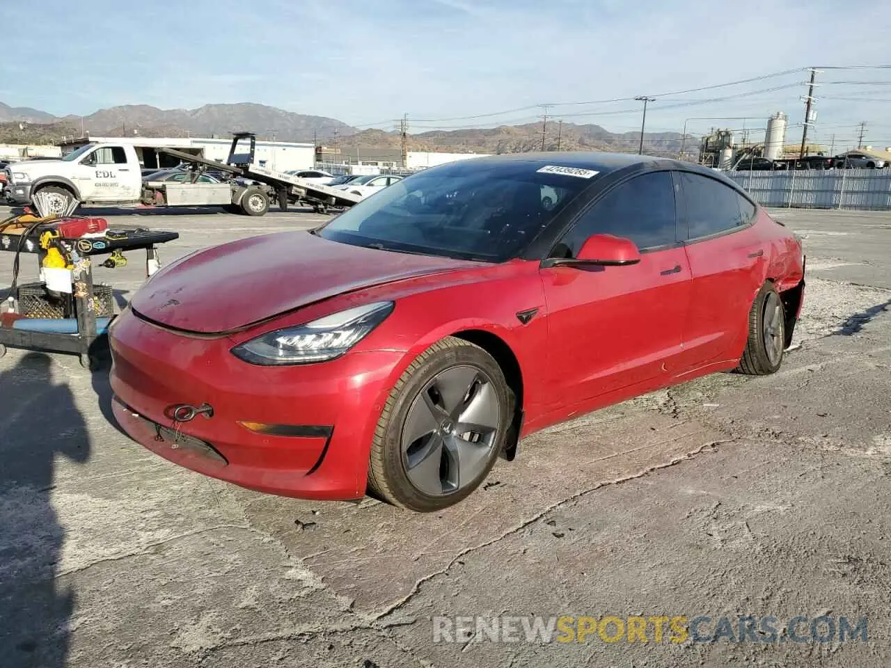 1 Фотография поврежденного автомобиля 5YJ3E1EA1LF745254 TESLA MODEL 3 2020