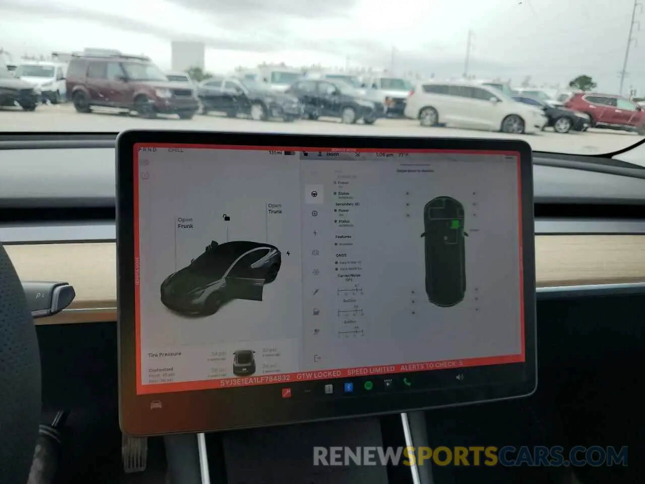 9 Photograph of a damaged car 5YJ3E1EA1LF784832 TESLA MODEL 3 2020