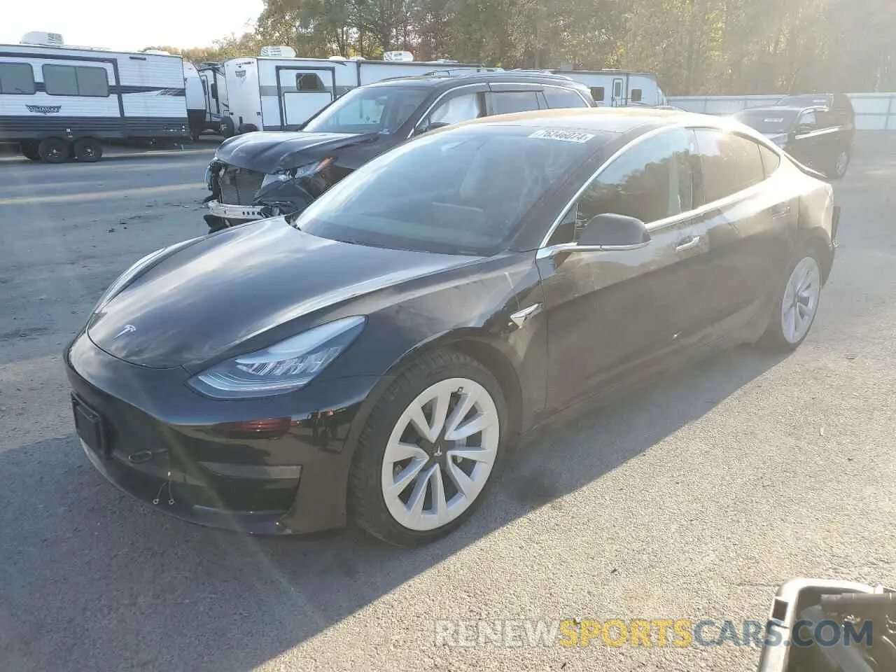 1 Photograph of a damaged car 5YJ3E1EA1LF792218 TESLA MODEL 3 2020