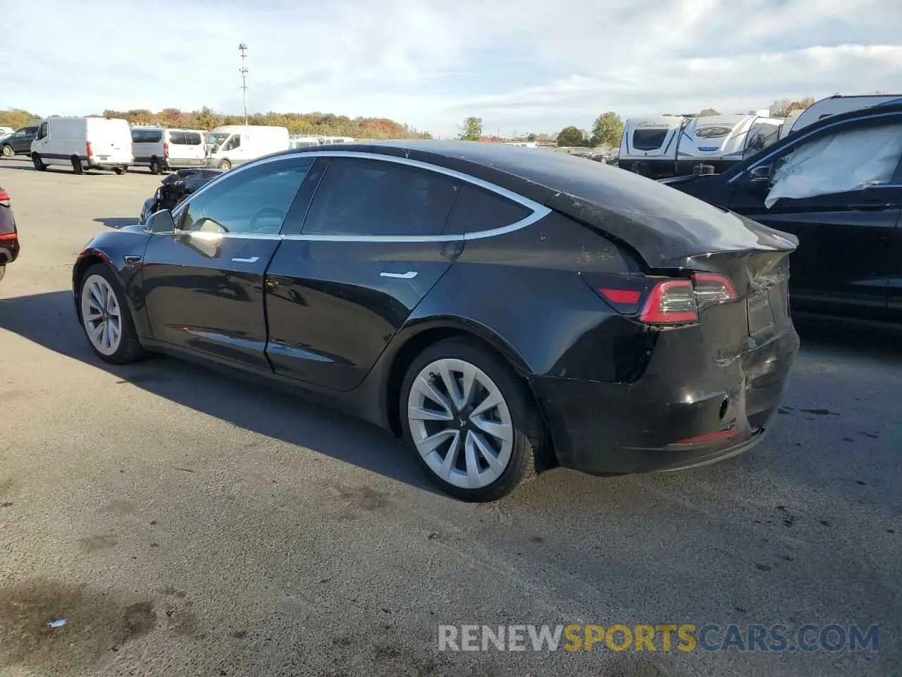 2 Photograph of a damaged car 5YJ3E1EA1LF792218 TESLA MODEL 3 2020