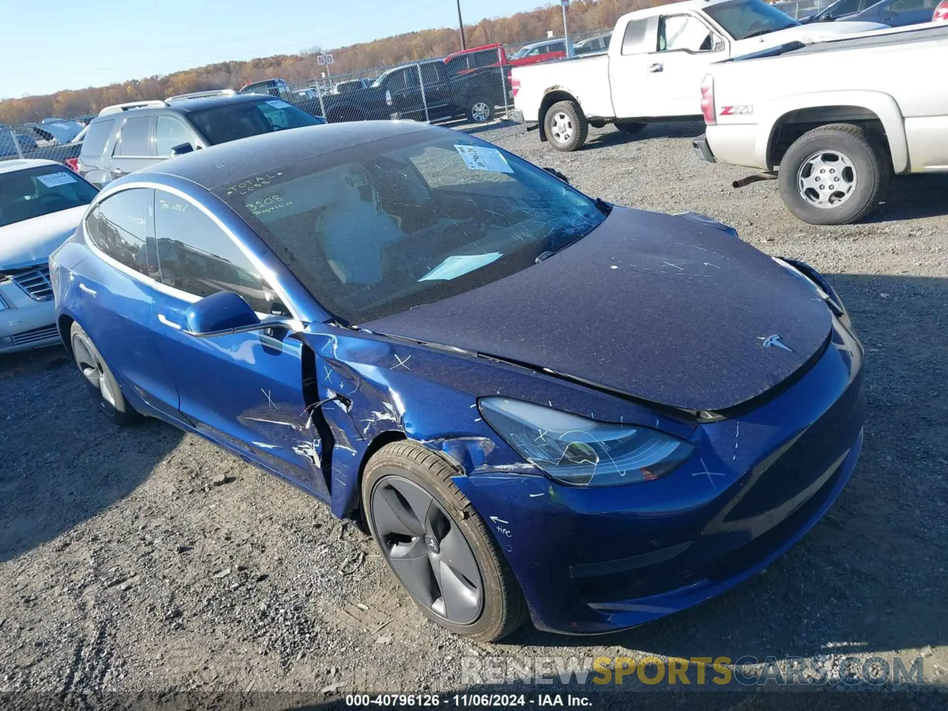 13 Photograph of a damaged car 5YJ3E1EA1LF793188 TESLA MODEL 3 2020