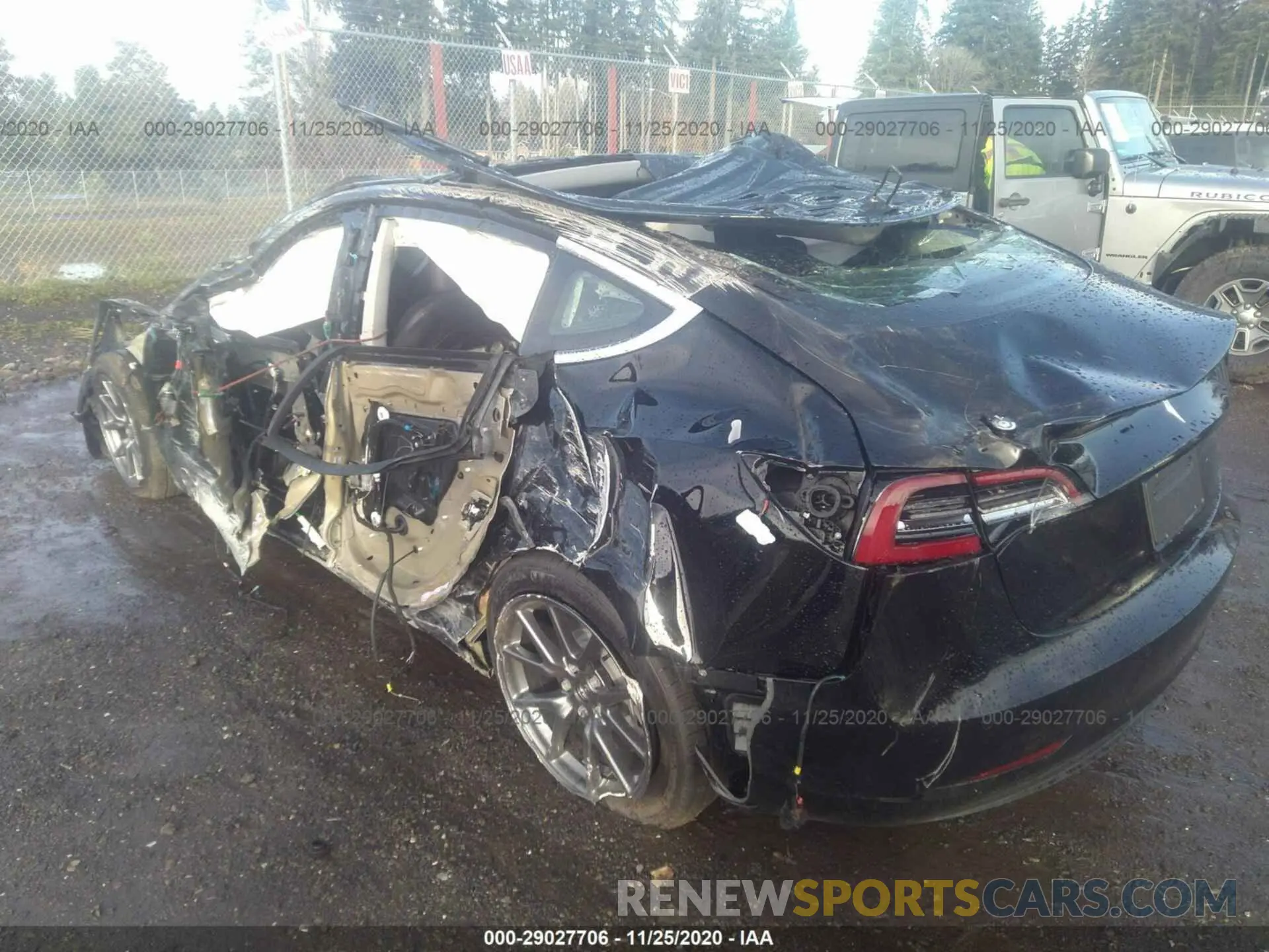 3 Photograph of a damaged car 5YJ3E1EA1LF798889 TESLA MODEL 3 2020