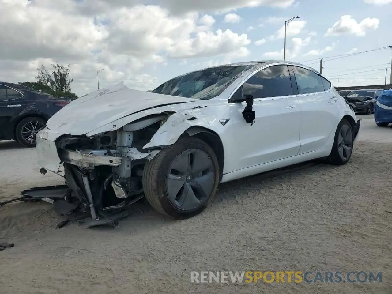 1 Фотография поврежденного автомобиля 5YJ3E1EA2LF632171 TESLA MODEL 3 2020