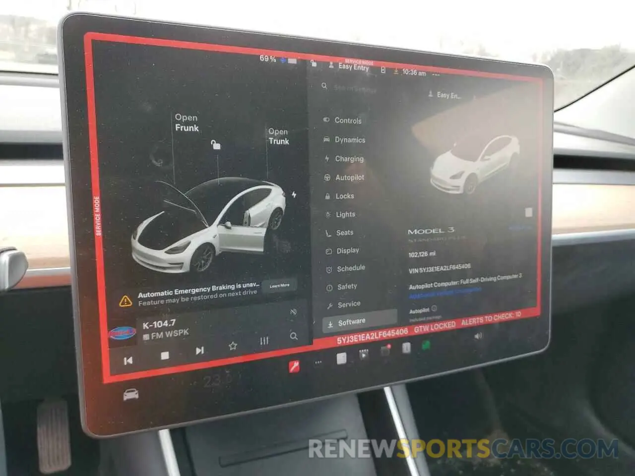 9 Photograph of a damaged car 5YJ3E1EA2LF645406 TESLA MODEL 3 2020