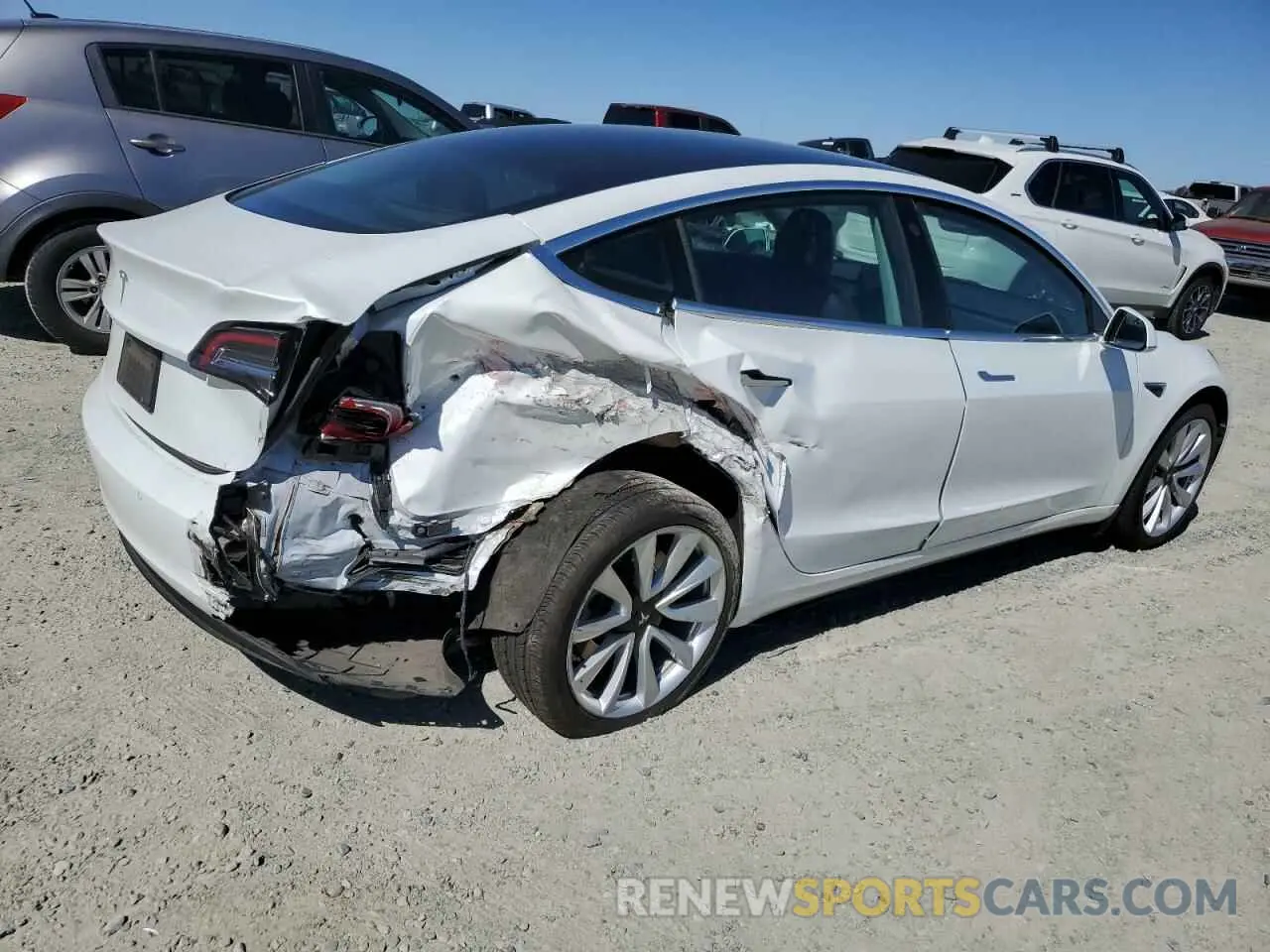 3 Фотография поврежденного автомобиля 5YJ3E1EA2LF709184 TESLA MODEL 3 2020