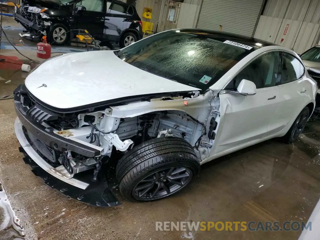 1 Photograph of a damaged car 5YJ3E1EA2LF783639 TESLA MODEL 3 2020