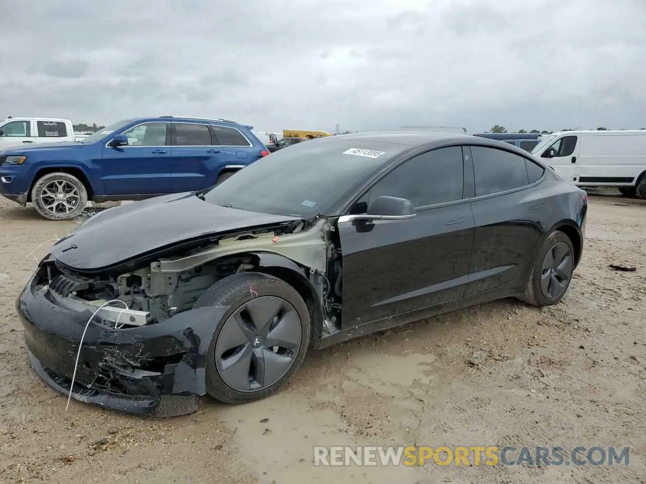 1 Photograph of a damaged car 5YJ3E1EA2LF796584 TESLA MODEL 3 2020