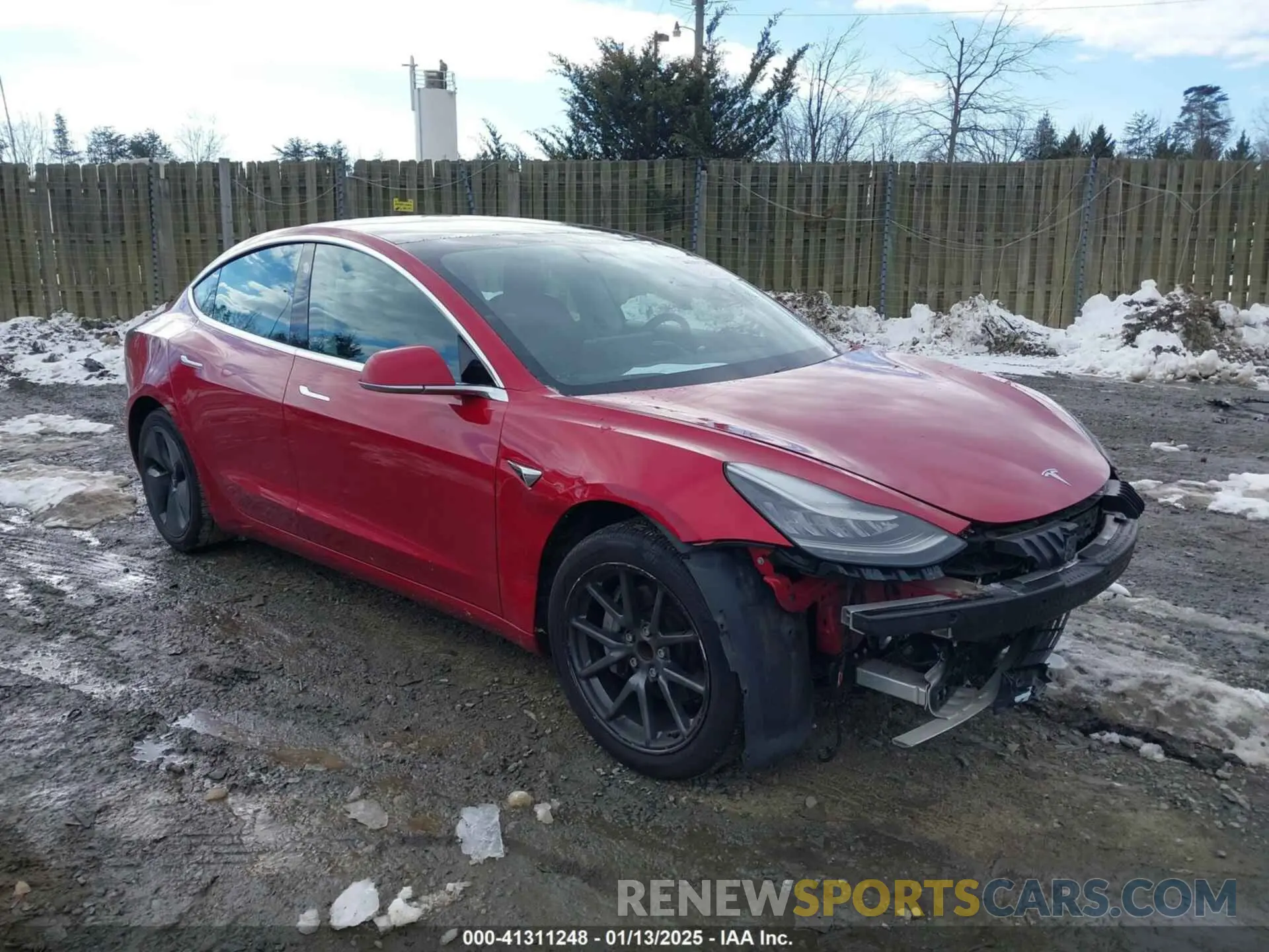 1 Photograph of a damaged car 5YJ3E1EA2LF796875 TESLA MODEL 3 2020