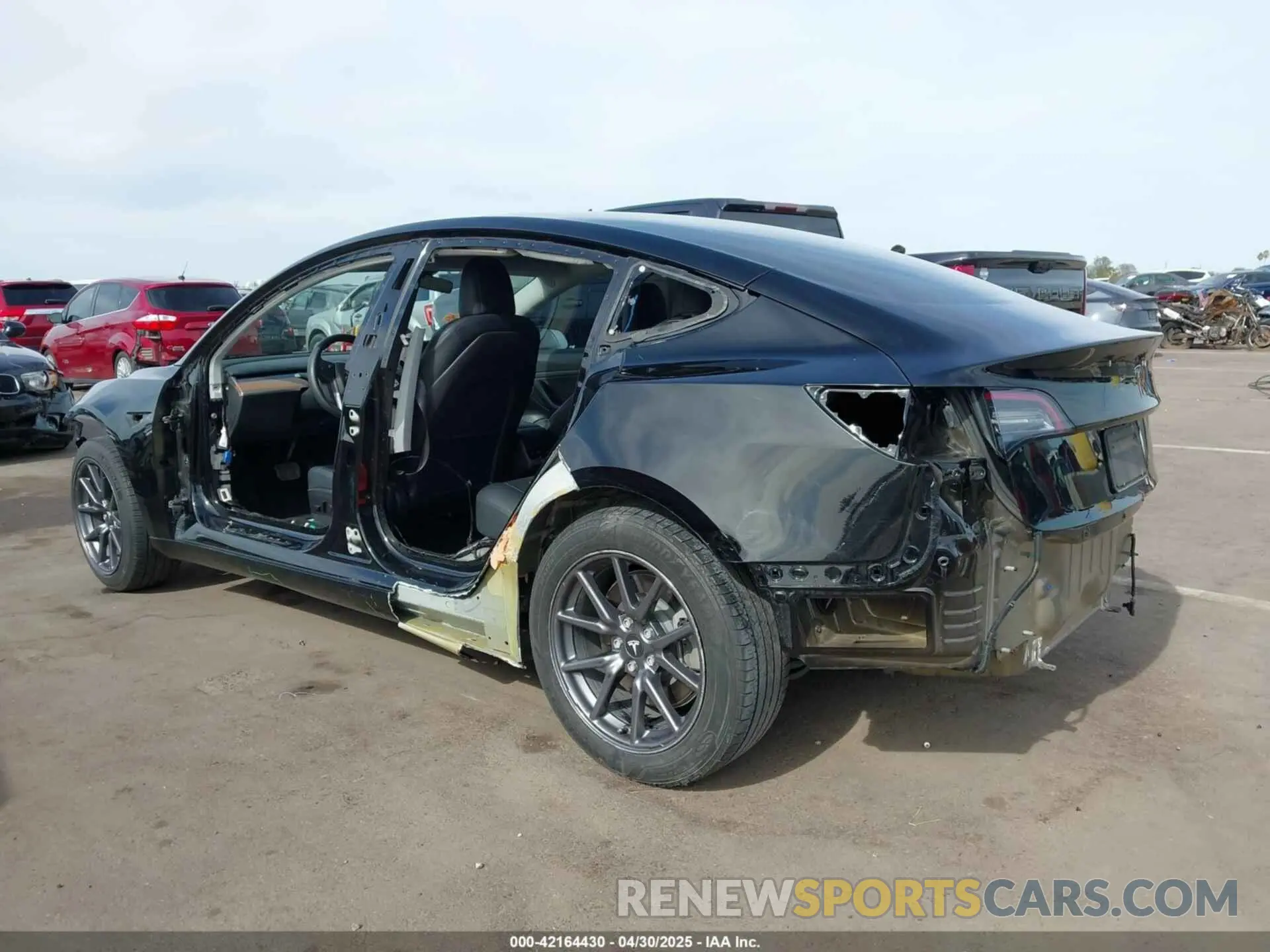 3 Фотография поврежденного автомобиля 5YJ3E1EA3LF606386 TESLA MODEL 3 2020