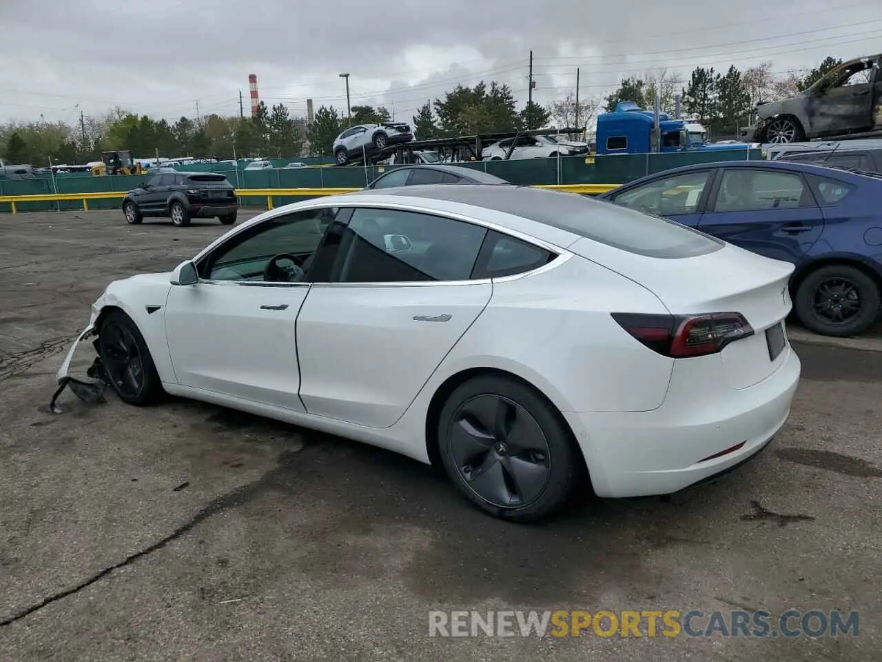 2 Photograph of a damaged car 5YJ3E1EA3LF613533 TESLA MODEL 3 2020