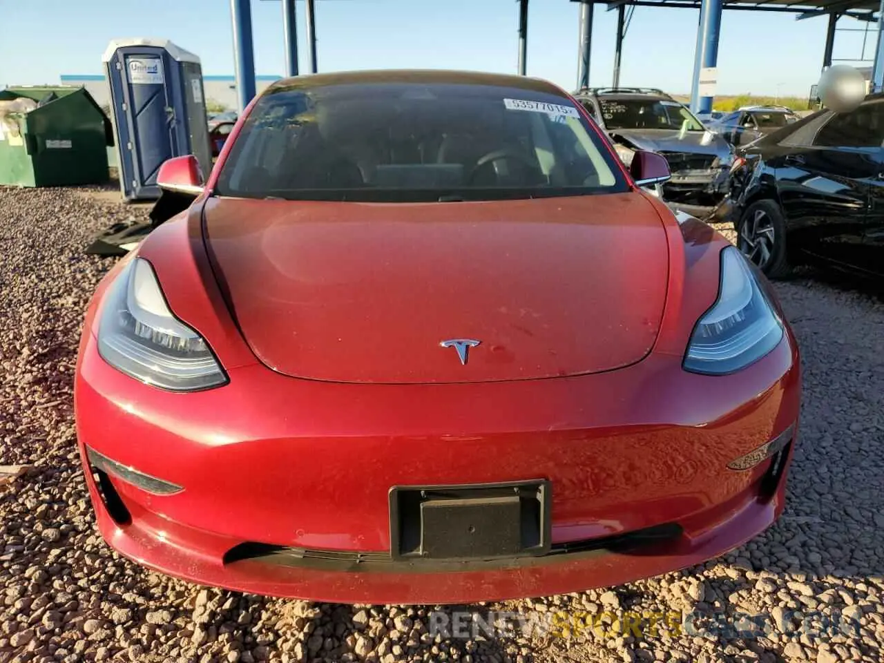 5 Photograph of a damaged car 5YJ3E1EA3LF630820 TESLA MODEL 3 2020
