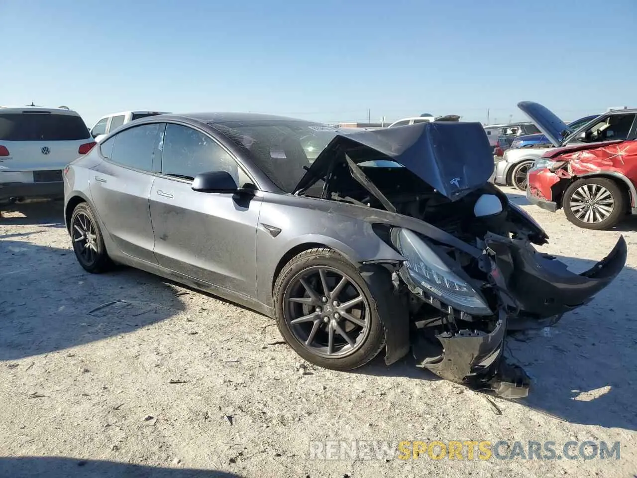 4 Photograph of a damaged car 5YJ3E1EA3LF658049 TESLA MODEL 3 2020