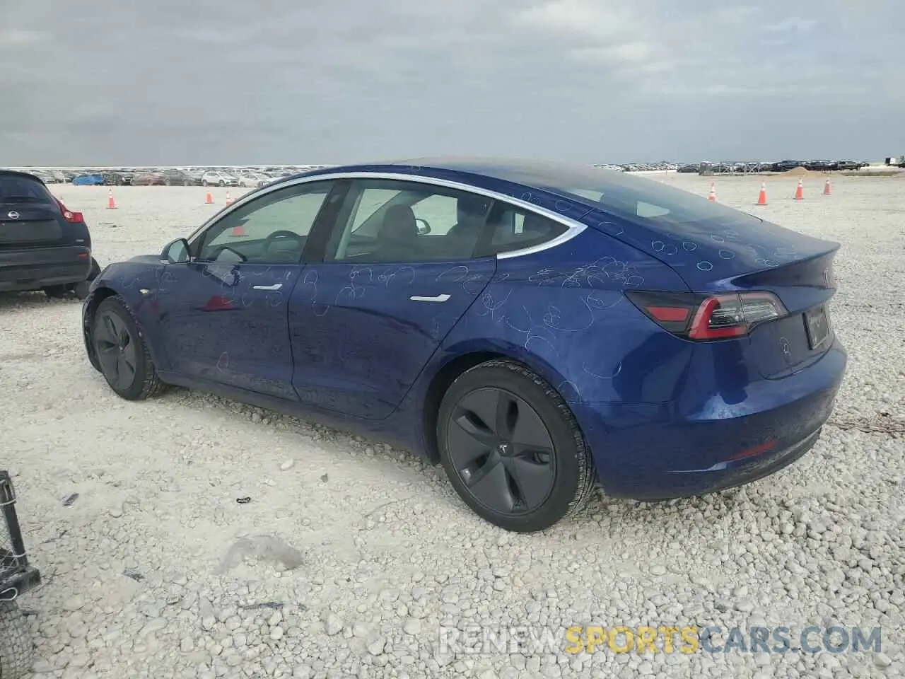 2 Photograph of a damaged car 5YJ3E1EA3LF658472 TESLA MODEL 3 2020