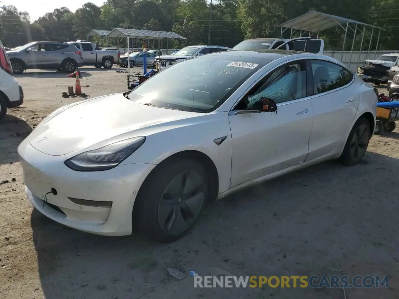 1 Photograph of a damaged car 5YJ3E1EA3LF659962 TESLA MODEL 3 2020