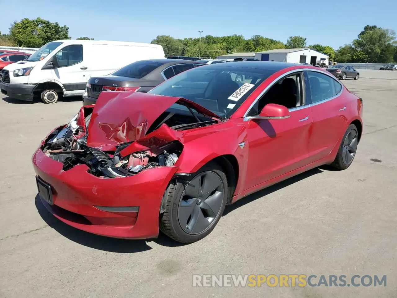 1 Фотография поврежденного автомобиля 5YJ3E1EA3LF792348 TESLA MODEL 3 2020