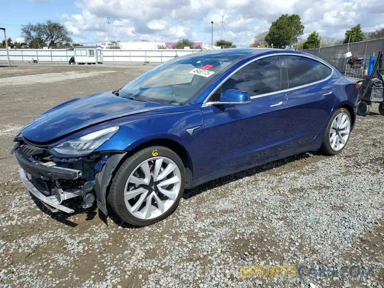 1 Photograph of a damaged car 5YJ3E1EA3LF806281 TESLA MODEL 3 2020