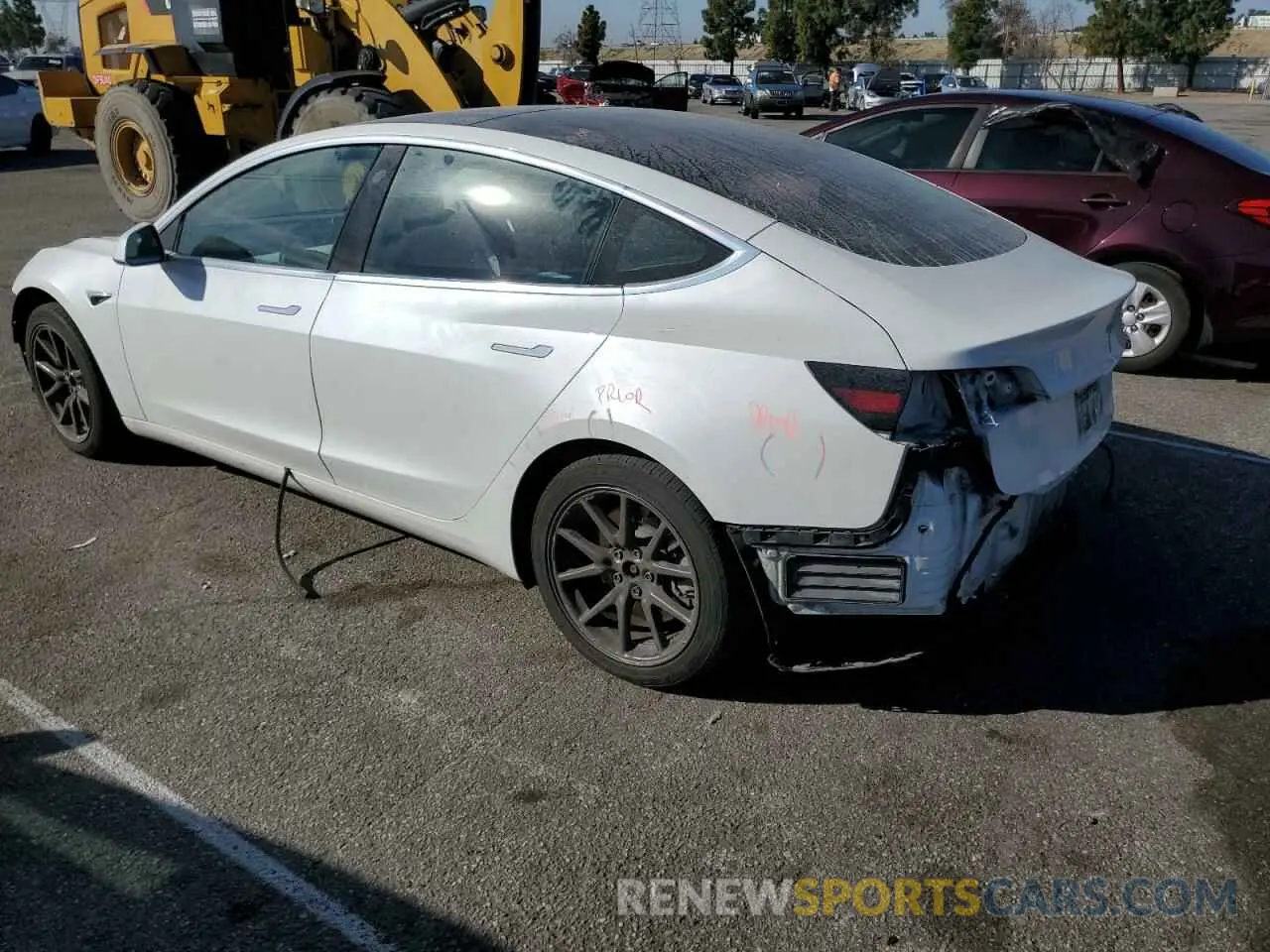 2 Photograph of a damaged car 5YJ3E1EA3LF808399 TESLA MODEL 3 2020