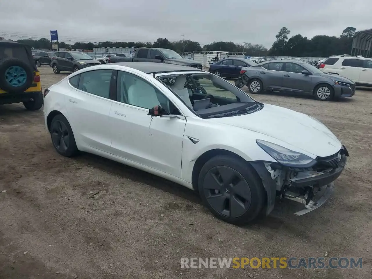 4 Photograph of a damaged car 5YJ3E1EA4LF591168 TESLA MODEL 3 2020