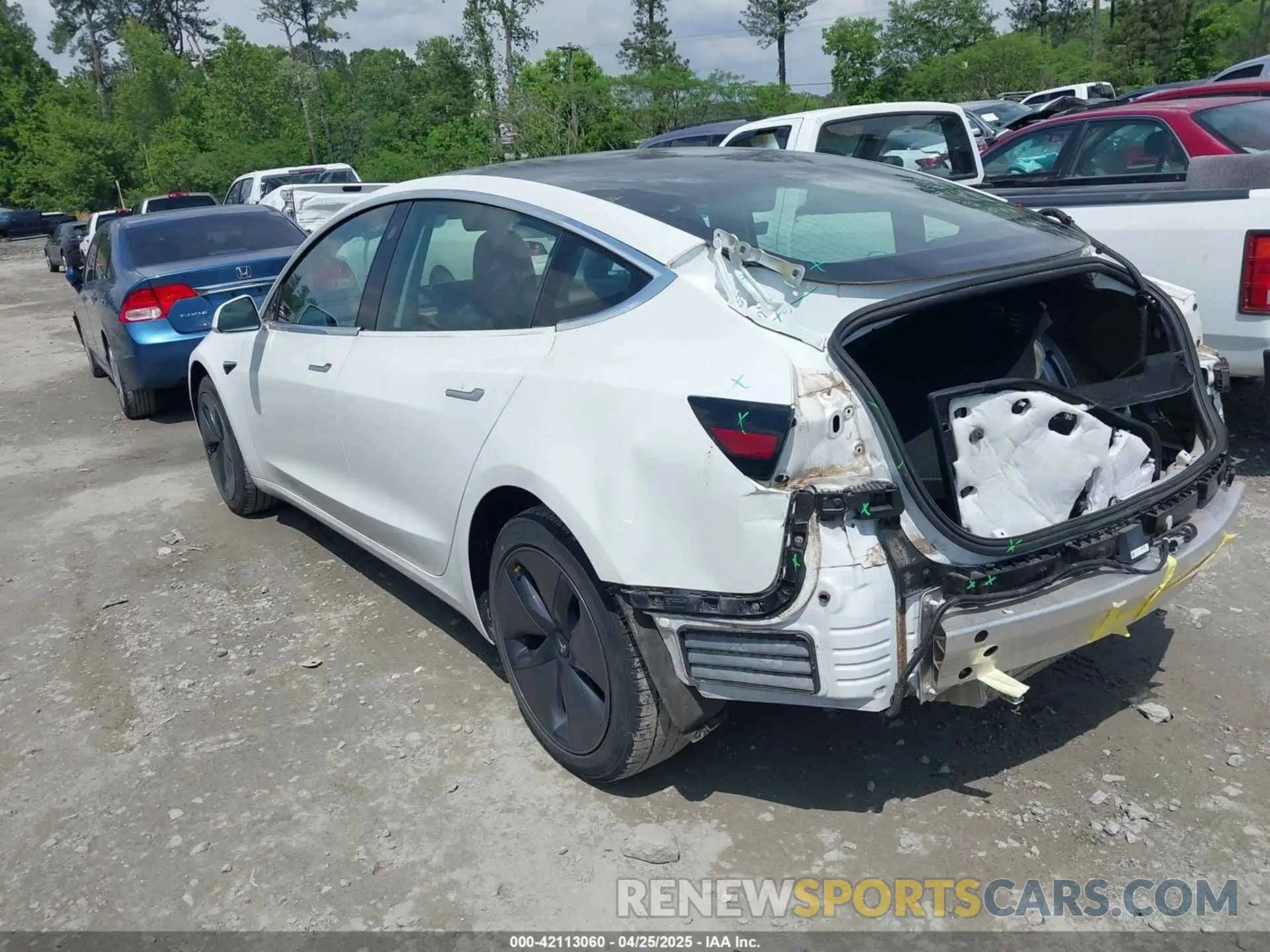 3 Фотография поврежденного автомобиля 5YJ3E1EA4LF598069 TESLA MODEL 3 2020