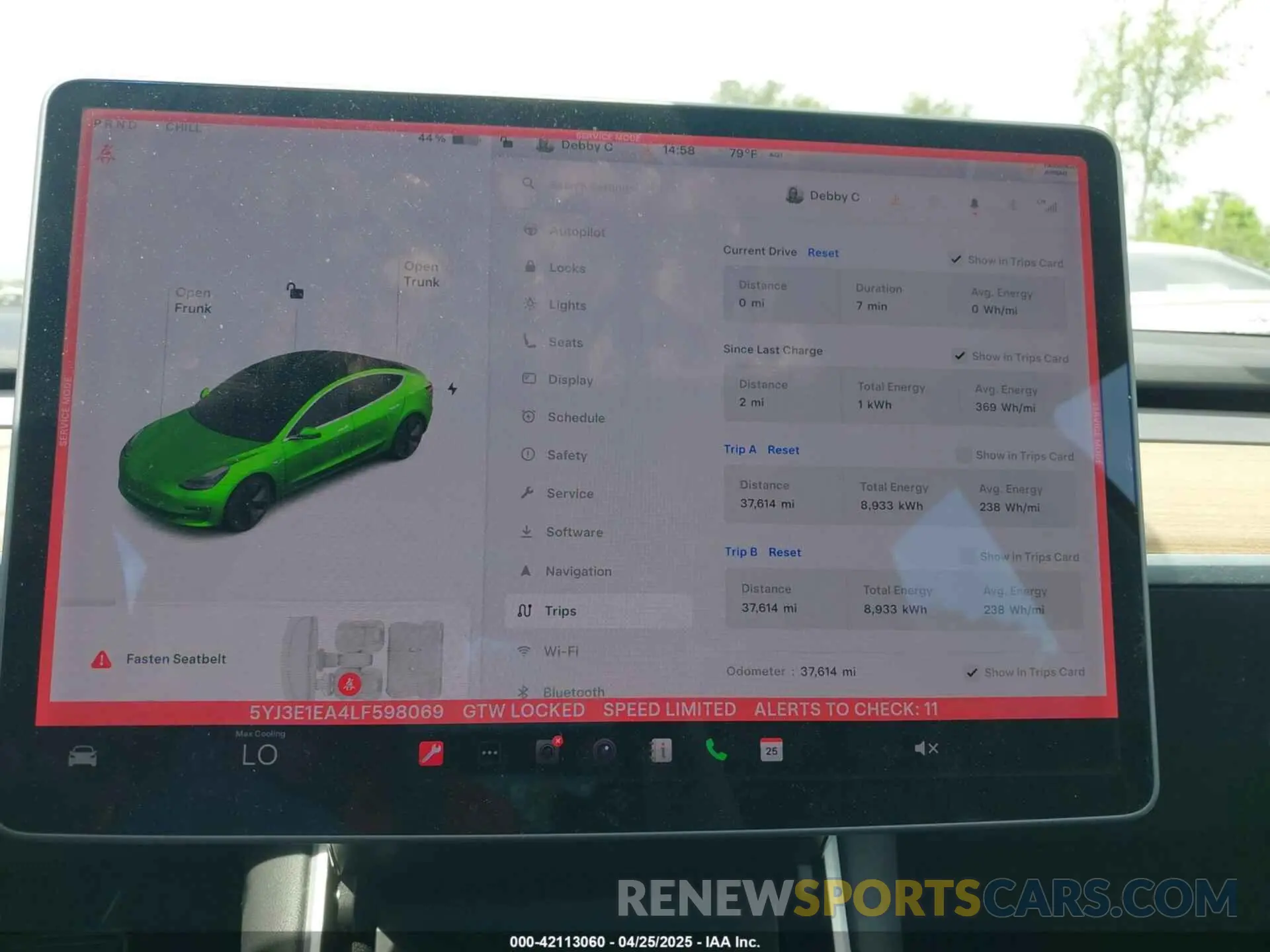 7 Фотография поврежденного автомобиля 5YJ3E1EA4LF598069 TESLA MODEL 3 2020