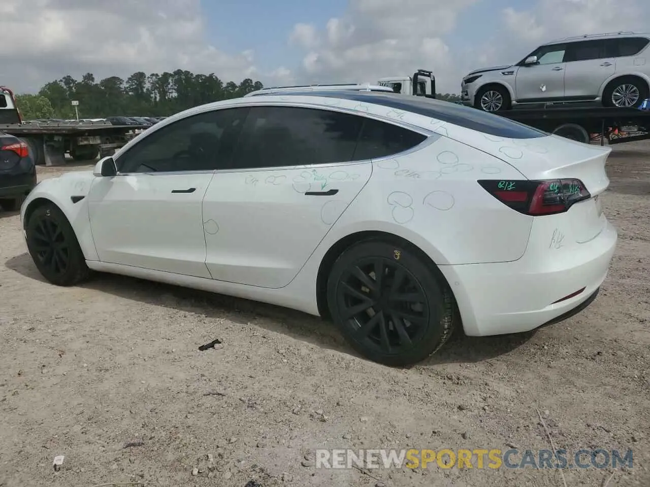 2 Photograph of a damaged car 5YJ3E1EA4LF634049 TESLA MODEL 3 2020