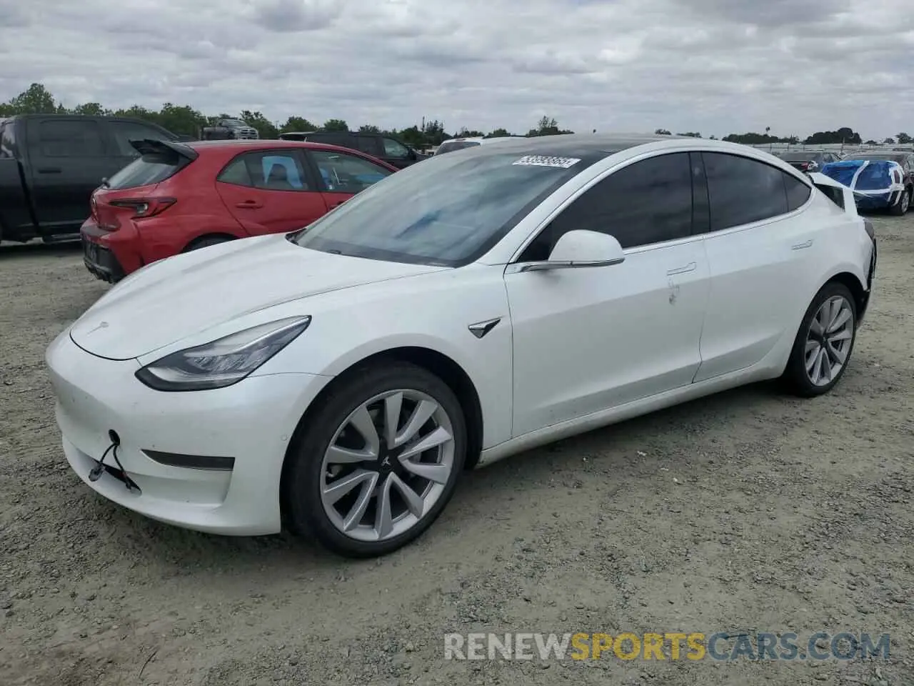 1 Photograph of a damaged car 5YJ3E1EA4LF634424 TESLA MODEL 3 2020