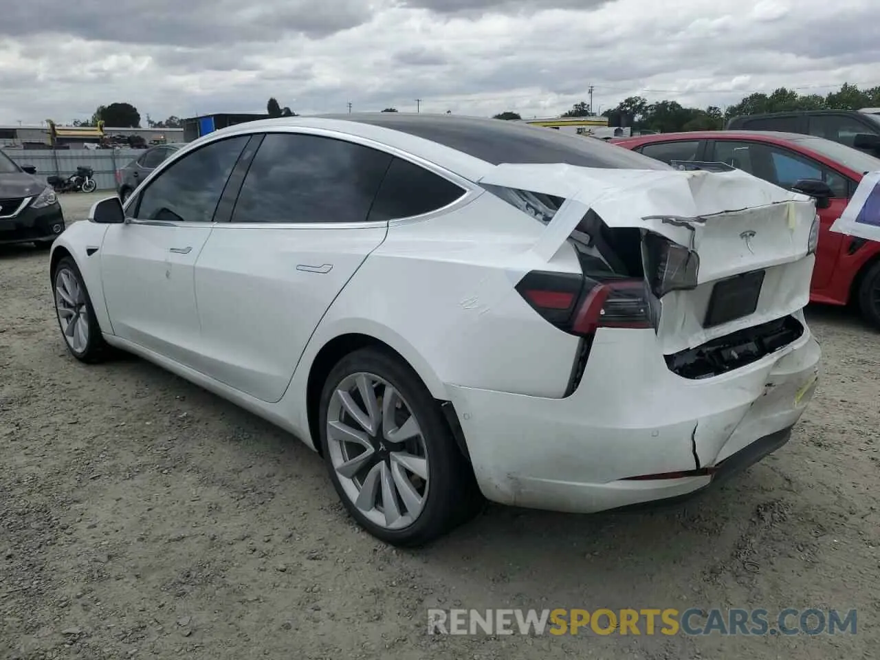 2 Photograph of a damaged car 5YJ3E1EA4LF634424 TESLA MODEL 3 2020