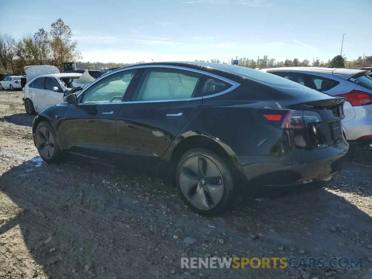 2 Photograph of a damaged car 5YJ3E1EA4LF745474 TESLA MODEL 3 2020