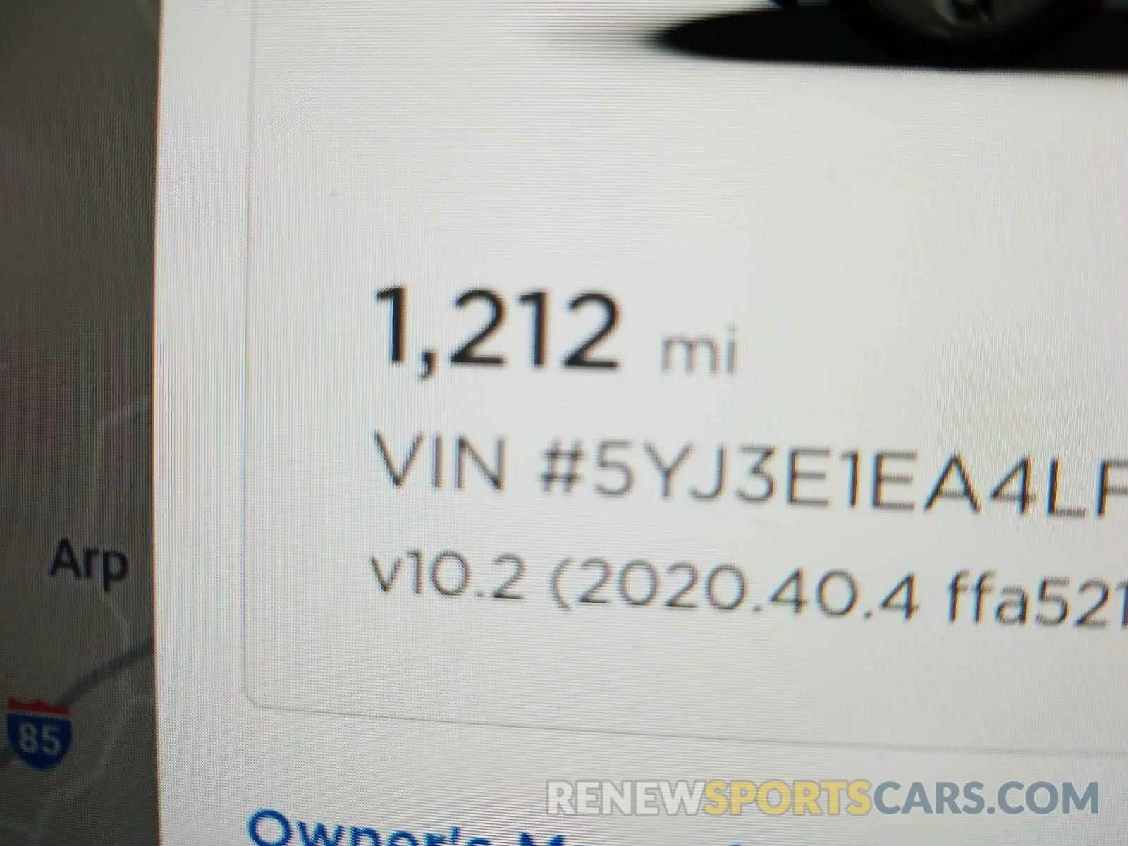 8 Photograph of a damaged car 5YJ3E1EA4LF793251 TESLA MODEL 3 2020