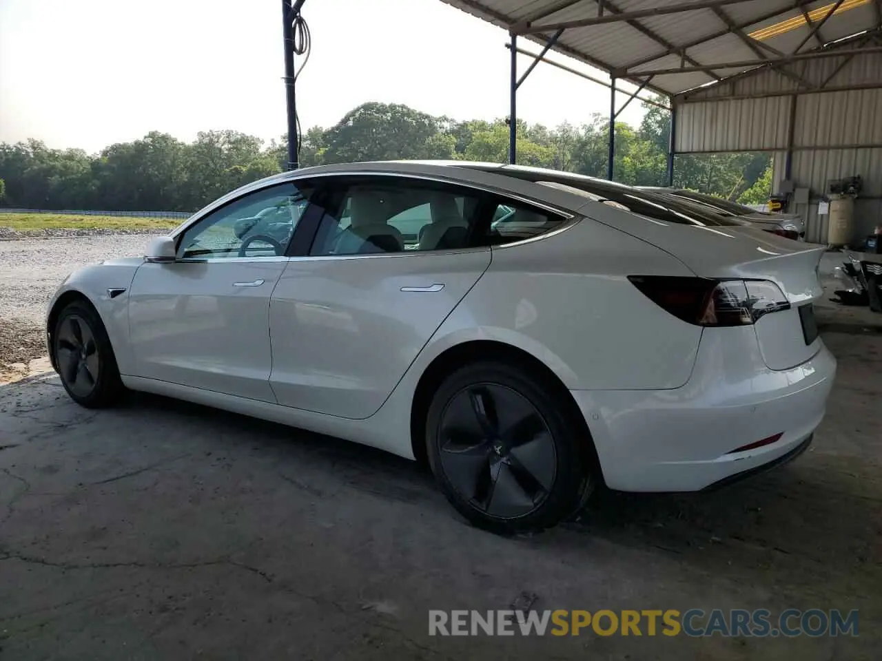 2 Photograph of a damaged car 5YJ3E1EA5LF599103 TESLA MODEL 3 2020