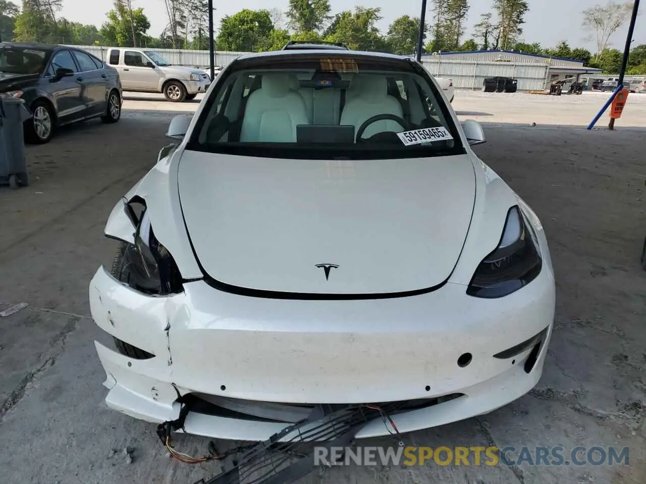 5 Photograph of a damaged car 5YJ3E1EA5LF599103 TESLA MODEL 3 2020