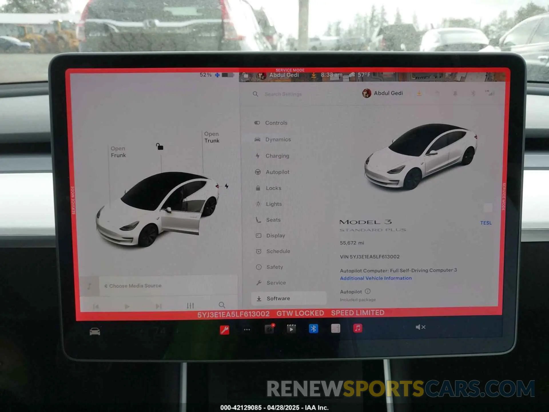 19 Фотография поврежденного автомобиля 5YJ3E1EA5LF613002 TESLA MODEL 3 2020
