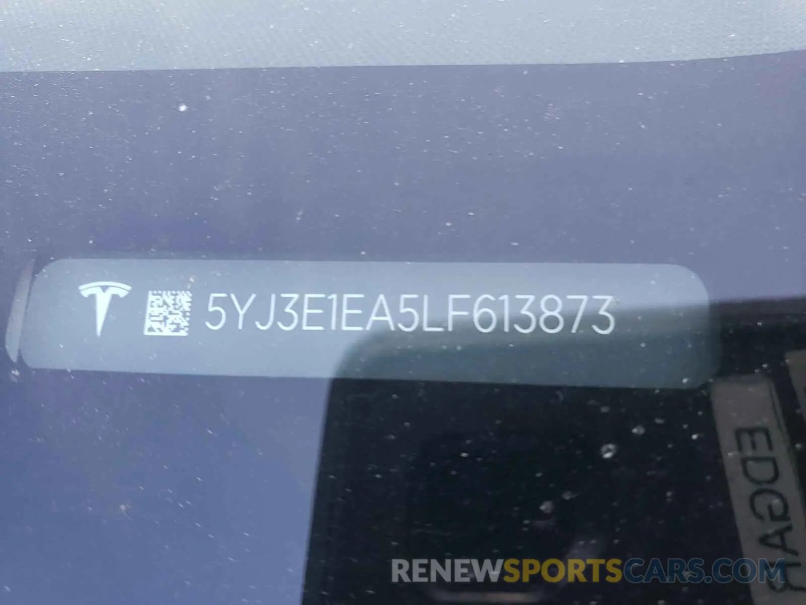 10 Фотография поврежденного автомобиля 5YJ3E1EA5LF613873 TESLA MODEL 3 2020
