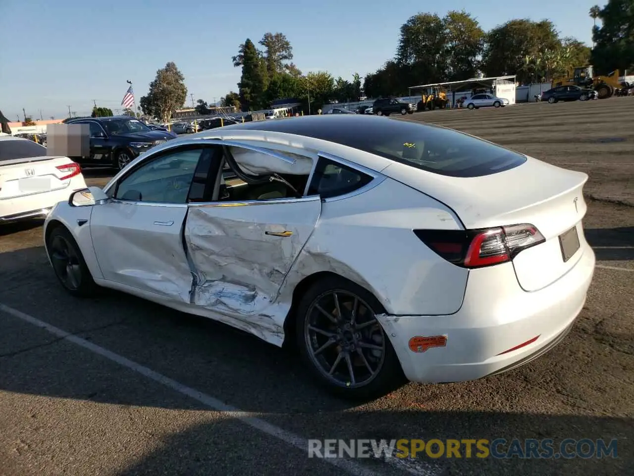 3 Фотография поврежденного автомобиля 5YJ3E1EA5LF613873 TESLA MODEL 3 2020