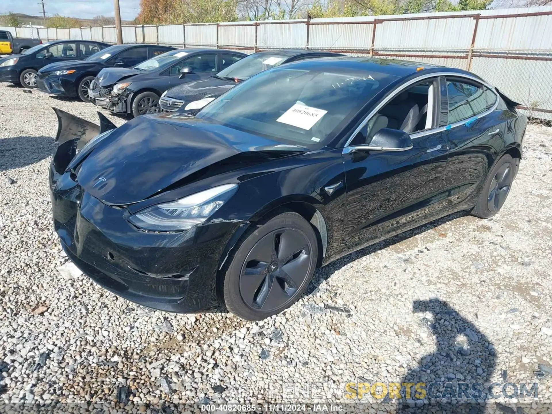 2 Photograph of a damaged car 5YJ3E1EA5LF630057 TESLA MODEL 3 2020