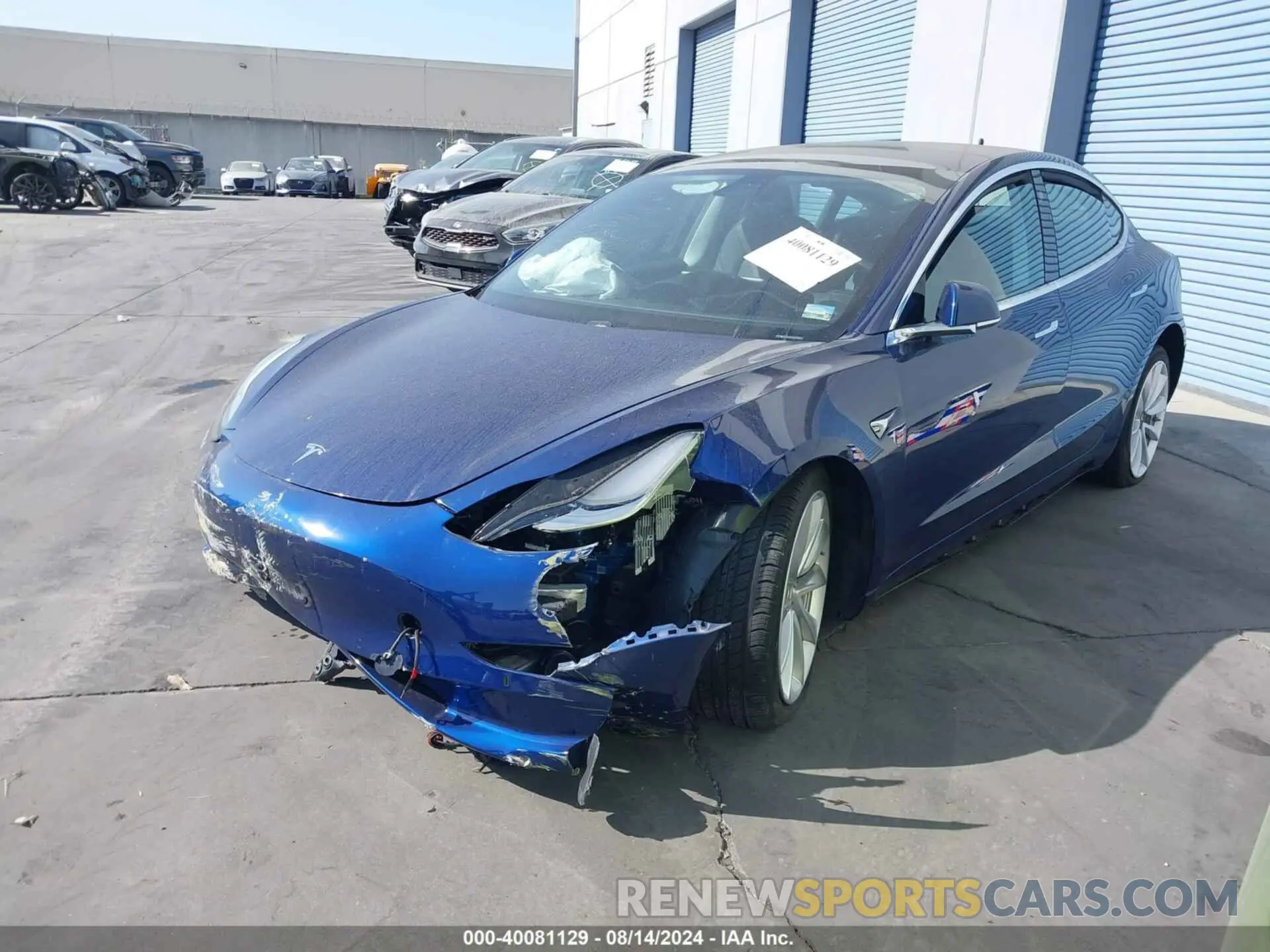 2 Photograph of a damaged car 5YJ3E1EA5LF633945 TESLA MODEL 3 2020
