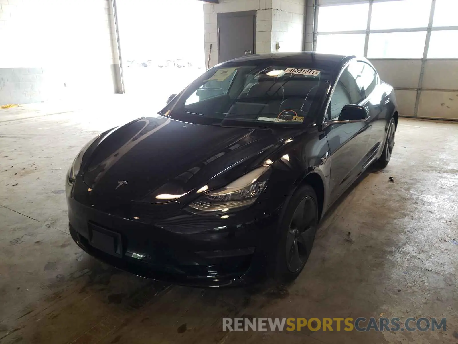 2 Photograph of a damaged car 5YJ3E1EA5LF643780 TESLA MODEL 3 2020