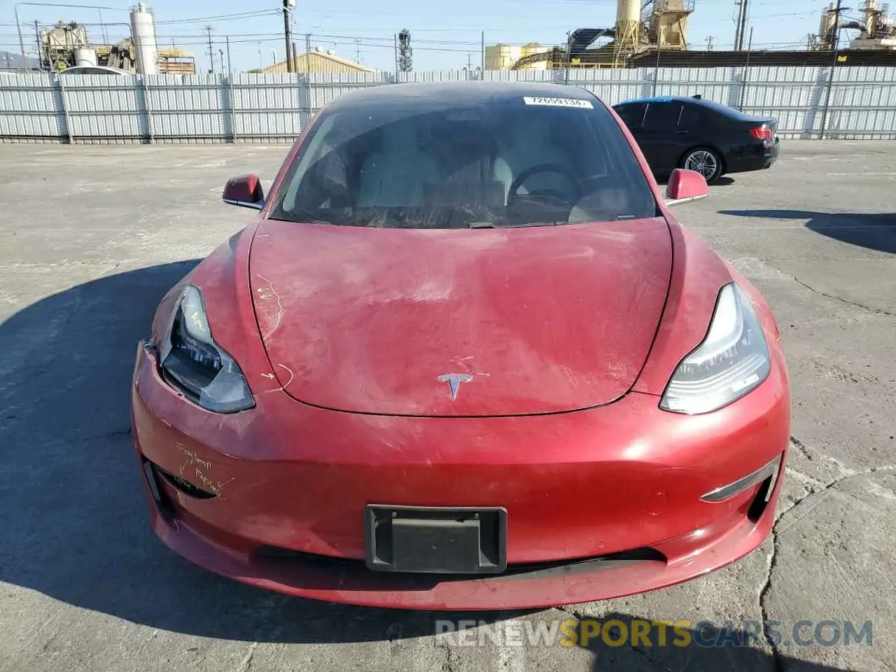5 Photograph of a damaged car 5YJ3E1EA5LF645965 TESLA MODEL 3 2020