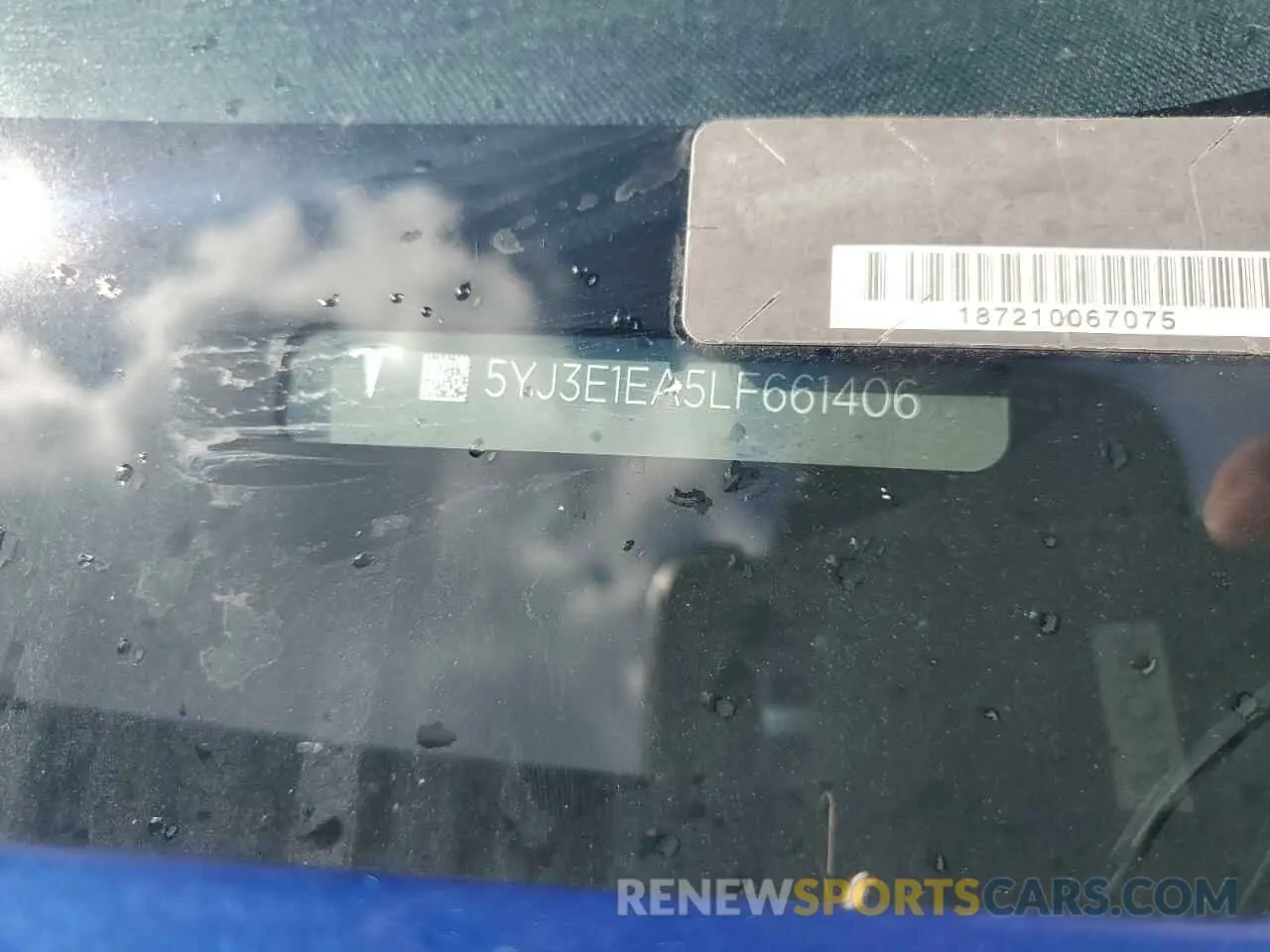 14 Фотография поврежденного автомобиля 5YJ3E1EA5LF661406 TESLA MODEL 3 2020