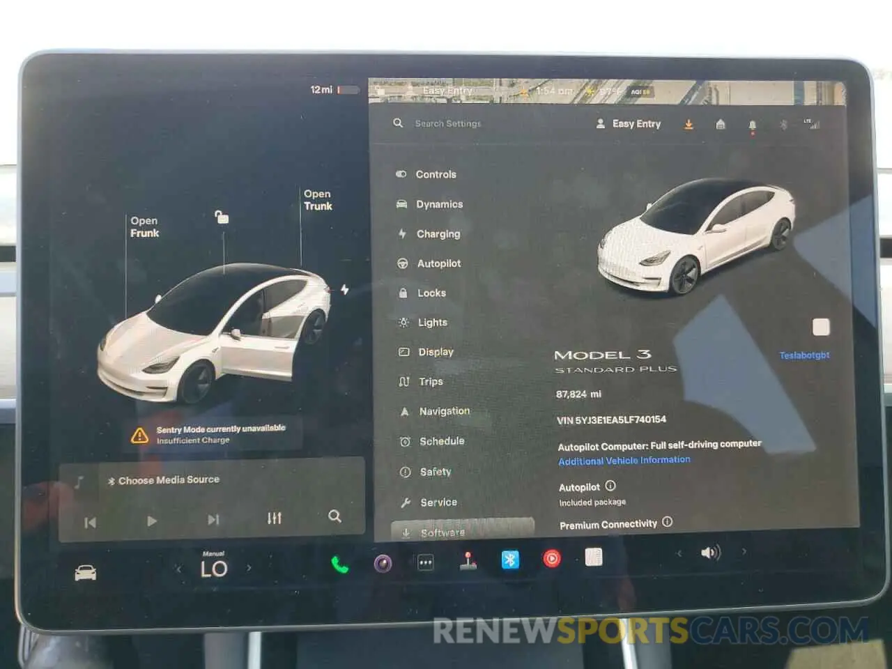 9 Фотография поврежденного автомобиля 5YJ3E1EA5LF740154 TESLA MODEL 3 2020