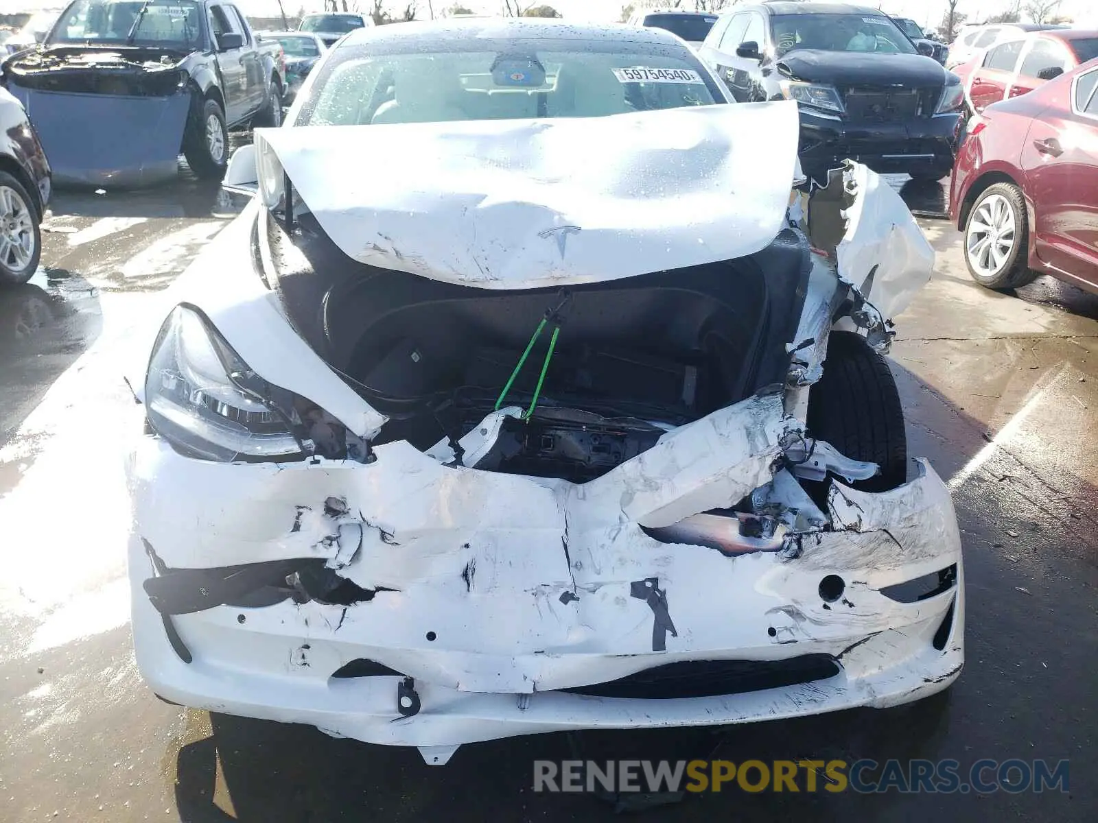 9 Photograph of a damaged car 5YJ3E1EA5LF797986 TESLA MODEL 3 2020